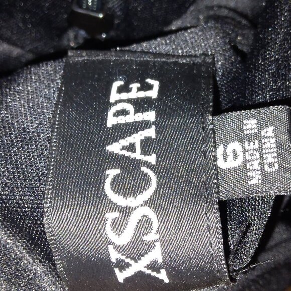 ELEGANT BLACK SLEEVELESS FORMAL GOWN FLOOR LENGTH EVENING PARTY DRESS - Picture 8 of 8